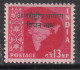 13p Oveperprint Of 'Vietnam' On Map Series, Watermark Star, India MNH 1957 - Neufs