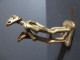 Série De 5 Statuettes En Bronze, Positions Couple érotique, Sexe, Nu, Authentique Art De L'Afrique De L'Ouest. - Bronzi