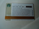 UNITED STATES CARDS CAFE  STARBUCKS  BOATS - Otros & Sin Clasificación