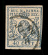 Antichi Stati Italiani - Parma - 1857 - 40 Cent (11b) Con 0 Stretto - Usato - Preciso Nell'angolo In Basso A Destra - Ce - Autres & Non Classés