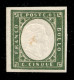 Antichi Stati Italiani - Sardegna - 1862 - 5 Cent (13Dc - Verde Olivastro) - Gomma Integra - Piccolo Trasudo Oleoso Al C - Other & Unclassified