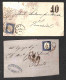 Antichi Stati Italiani - Sardegna - 1860/1862 - Tassate - Nove Lettere Col 20 Cent (15C/15D) Per Veneto E Austria - Dife - Otros & Sin Clasificación