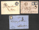 Delcampe - Antichi Stati Italiani - Sardegna - 1860/1862 - Tassate - Nove Lettere Col 20 Cent (15C/15D) Per Veneto E Austria - Dife - Sonstige & Ohne Zuordnung