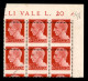Regno - Vittorio Emanuele III - 1929 - 20 Cent Imperiale (247 Fa) - Blocco Angolare Di 6 Con Dentellatura Orizzontale Sp - Autres & Non Classés