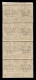 Regno - Servizi - 1924 - Striscia Di Quattro Del 15 Su 10 Cent (4e) Soprastampa Fortemente Spostata A Destra - Gomma Int - Autres & Non Classés