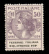 Regno - Servizi - 1924 - 50 Cent Biblioteche Pop. (36b) Senza Punto Dopo Pop - Gomma Integra - Ben Centrato - Cert. AG - Altri & Non Classificati