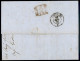 Uffici Postali All'Estero - Levante - Emissioni Generali - Da Tunisi + Tunisi Poste Sarde (azzurro) - Lettera Per Genova - Other & Unclassified