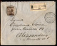 Colonie - Libia - 40 Cent (8) A Chiudilettera - Raccomandata Da Bengasi Cirenaica Per Alessandria Del 14.12.1913 - Andere & Zonder Classificatie