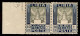 Colonie - Libia - 1921 - 10 Lire Pittorica (32) - Coppia Bordo Foglio Disallineata (salto Di Dentellatura) - Gomma Integ - Autres & Non Classés