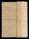 Colonie - Libia - 10 Lire Pittorica (32a Varietà X) Dentellato 14x13 1/4 - Senza Filigrana - Coppia Verticale Bordo Fogl - Sonstige & Ohne Zuordnung