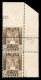Colonie - Libia - 1926 - 1 Lira Pittorica (65ca + 65) - Coppia Angolo Di Foglio Con Numero Di Tavola (215) + Dentellatur - Autres & Non Classés