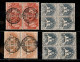 Colonie - Somalia - 1916 - Croce Rossa (19/22) - Serie Completa - 4 Valori In Quartine Usate - Autres & Non Classés