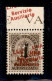 Emissioni Locali - Guidizzolo - 1945 - 1 Lira Su 10 Cent (2b) Bordo Foglio Con Doppia Soprastampa (una Obliqua Ripetuta  - Altri & Non Classificati