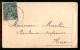Oltremare - Indocina - 5 Cent (6) Su Bustina Per Huè Del 2.1.1895 - Altri & Non Classificati