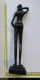 LADE 15 - STATUE DE FEMME EN BOIS - HOUTEN VROUW BEELD - 20 CM - Art Africain