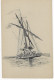 Lot De 4 Cartes Fantaisie  Dessin Bateau A Encre De Chine  - Sans Légende ( Corsaire - Pirate - Peche - Voilier ... ) - Verzamelingen & Kavels