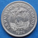 ECUADOR - 1 Sucre 1974 KM# 78b Decimal Coinage (1872-1999) - Edelweiss Coins - Equateur