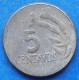 PERU - 5 Centavos 1970 "Flower Sprig" KM# 244.2 Decimal Coinage (1893-1986) - Edelweiss Coins - Perú