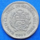 PERU - 20 Centimos 2017 KM# 306.4 Monetary Reform (1991) - Edelweiss Coins - Perú