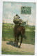 ETATS UNIS Cow Boy  - Mounting Horse At A Gallop écrite Timbrée Vers 1910    D15 2022 - Other & Unclassified