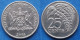 TRINIDAD & TOBAGO - 25 Cents 2006 "Chaconia" KM# 32 Republic (1976) - Edelweiss Coins - Trinité & Tobago