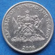 TRINIDAD & TOBAGO - 25 Cents 2006 "Chaconia" KM# 32 Republic (1976) - Edelweiss Coins - Trinidad En Tobago