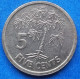 SEYCHELLES - 5 Cents 2012 "Tapioca Plant" KM# 47a Republic (1976) - Edelweiss Coins - Seychelles