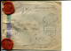 ESPAGNE VITORIA 1917- Aff. Sur Lettre Recommandée Avec Censure Et Cachet De Cire Pour Contrôle - Covers & Documents