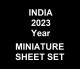 India 2023 Complete Year Collection Of 11 Miniature Sheets / Souvenir Sheets / Year Pack MNH As Per Scan - Lots & Serien