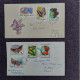 Hungary 1959 Set Butterflies Stamps (Michel 1633/39) Used On FDC - Storia Postale