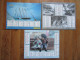 Lot De 3 Calendriers Des PTT   De L'Ain  Almanach Du Facteur     Voilier, Voiture - Grossformat : 2001-...