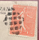 Oblit. PAQUEBOT De DJIBOUTI / COTE DES SOMALIS 1929 Sur Semeuse Lignée Cpa S.S EXPLORATEUR GRANDIDIER (ship Mail - 1903-60 Säerin, Untergrund Schraffiert