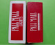 Delcampe - Lot 2 Anciens PAQUETS De CIGARETTES Vide - PALL MALL - Vers 1980 - Empty Cigarettes Boxes