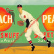 Sweet As A Peach - Georgia Home To Ty Cobb - Baseball - Vincent Scilla - 15x15cm - Honkbal