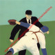 Safe At Home - Baseball - Vincent Scilla - 15x15cm - Honkbal