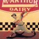 Herb Score 1955 - McArthur Dairy - Baseball - Vincent Scilla - 15x15cm - Honkbal