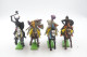 Britains Ltd, Deetail : KNIGHTS Lot Of 6 Figures + 4 On Horse, Made In England, *** - Britains