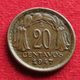 Chile 20 Centavos 1947 KM# 177 Lt 1559 *VT Chili - Chile