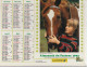 Calendrier-Almanach Des P.T.T 1993 -Fillette Et Cheval-Garçonnet Et Lapin Département AIN-01-Référence 402 - Grossformat : 1991-00