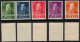 KING ROI KÖNIGN OLAF V NORWAY NORGE NORWEGEN NORVÈGE 1959 Mi 428X - 432XMH(*) - Unused Stamps