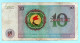 Zaire - Banknotes - 10 Zaire - Nice Fancy Radar Number ( 7449447 ) -  ND 1977 - Used - Zaïre