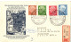 ALLEMAGNE BDR ENVELOPPE RECOMMANDEE FDC ILLUSTREE 70 Eme ANNIVERSAIRE DE TH. HEUSS POUR LA FRANCE - 1948-1960