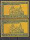 ,Germany, LEIPZIG 1960 ⁕ 1. Inter. BRIEFMARKENSCHAU DER MESSESTADTE ⁕ 2v MNH Cinderella / Vignette - Erinnophilie