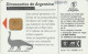 PHONE CARD ARGENTINA DINOSAURI (E69.24.8 - Argentina