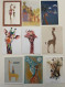 20 Cartes Postales Monde Thème Girafes - Giraffen