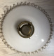 Coupole De Lustre Dentelée En Opaline Blanche Années 30 - Lantaarns & Kroonluchters