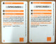 2 CARTE ORANGE MOBICARTE PÉCIMEN MBC MOBI TELEFONKARTE SCHEDA TARJETA PHONE CARD PREPAID PREPAYÉE CALLING CARD TELECARTE - Kaarten Voor De Telefooncel (herlaadbaar)