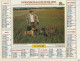 Calendrier-Almanach Des P.T.T 1994-Pêche De La Vaudoise--Chasse Du Lièvre-Département AIN-01-Référence 418 - Grossformat : 1991-00