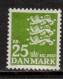 DENMARK DANMARK DÄNEMARK 1962. 3 Lions 25 Kr Normal Paper. Michel 399x. MH(*). - Ungebraucht