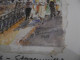 Sepp Hasenmüller Gemälde Partie In Frankreich(Büttenpapier A.Unterlage-48x40cm)Bild 32x25cm Dort AuchSigniert Von 1986 - Pastelli